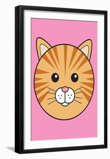 Cat - Animaru Cartoon Animal Print-Animaru-Framed Giclee Print