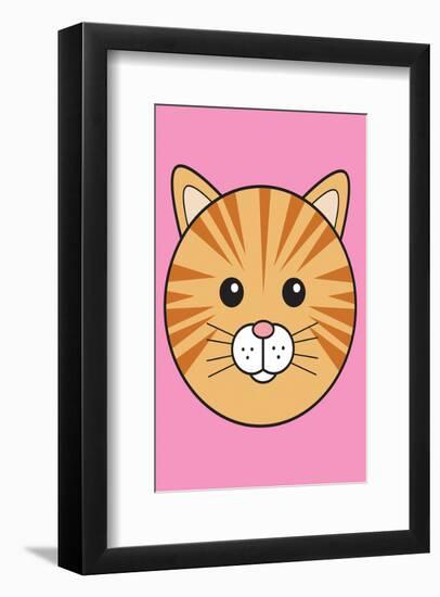 Cat - Animaru Cartoon Animal Print-Animaru-Framed Giclee Print