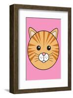 Cat - Animaru Cartoon Animal Print-Animaru-Framed Giclee Print