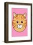 Cat - Animaru Cartoon Animal Print-Animaru-Framed Giclee Print