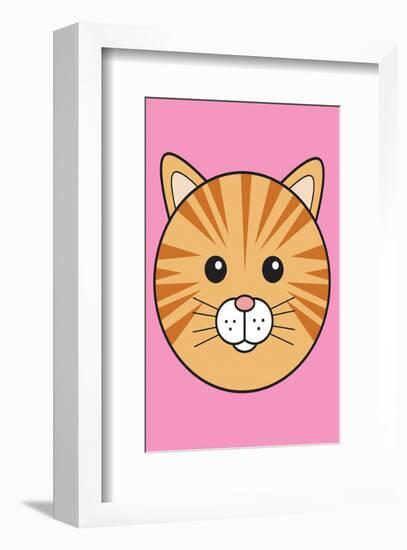 Cat - Animaru Cartoon Animal Print-Animaru-Framed Giclee Print