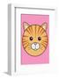 Cat - Animaru Cartoon Animal Print-Animaru-Framed Giclee Print