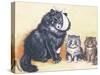 Cat-Astrophe!-Louis Wain-Stretched Canvas