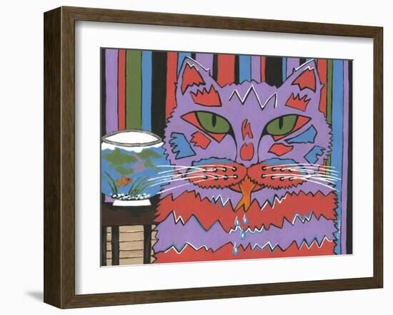 Cat Attack-Sartoris ART-Framed Giclee Print