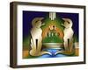 Cat Awards-Art Deco Designs-Framed Giclee Print