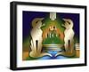 Cat Awards-Art Deco Designs-Framed Giclee Print