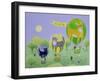 Cat Balloon Race-Pat Scott-Framed Giclee Print