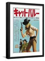 Cat Ballou, Japanese Movie Poster, 1965-null-Framed Art Print