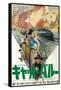 Cat Ballou, Japanese Movie Poster, 1965-null-Framed Stretched Canvas