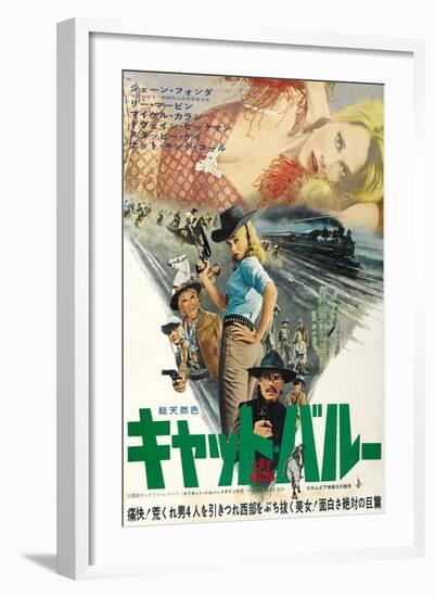 Cat Ballou, Japanese Movie Poster, 1965-null-Framed Art Print