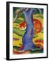 Cat Behind a Tree, 1910/11-Franz Marc-Framed Giclee Print