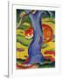 Cat Behind a Tree, 1910/11-Franz Marc-Framed Giclee Print