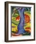 Cat Behind a Tree, 1910/11-Franz Marc-Framed Giclee Print