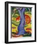 Cat Behind a Tree, 1910/11-Franz Marc-Framed Giclee Print