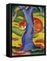 Cat Behind a Tree, 1910/11-Franz Marc-Framed Stretched Canvas