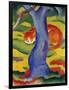 Cat Behind a Tree, 1910/11-Franz Marc-Framed Giclee Print