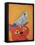 Cat Bird-Jennie Cooley-Framed Stretched Canvas