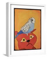 Cat Bird-Jennie Cooley-Framed Giclee Print