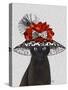 Cat, Black with Fabulous Hat-Fab Funky-Stretched Canvas