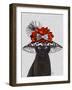 Cat, Black with Fabulous Hat-Fab Funky-Framed Art Print