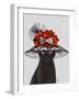 Cat, Black with Fabulous Hat-Fab Funky-Framed Art Print