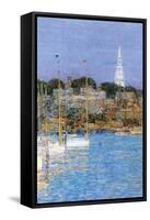 Cat Boats, Newport-Childe Hassam-Framed Stretched Canvas