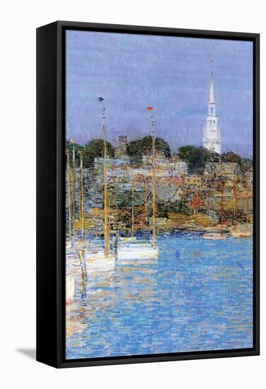 Cat Boats, Newport-Childe Hassam-Framed Stretched Canvas