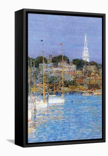 Cat Boats, Newport-Childe Hassam-Framed Stretched Canvas