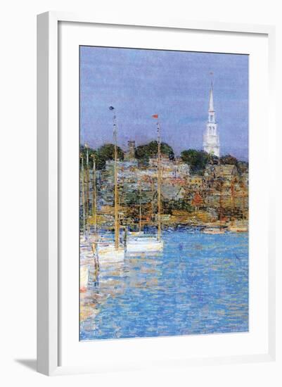 Cat Boats, Newport-Childe Hassam-Framed Art Print