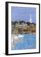 Cat Boats, Newport-Childe Hassam-Framed Art Print