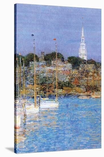 Cat Boats, Newport-Childe Hassam-Stretched Canvas