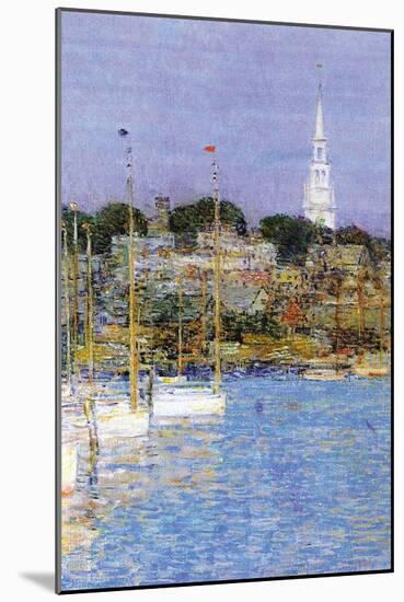 Cat Boats, Newport-Childe Hassam-Mounted Art Print