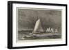 Cat Boats Racing in Boston Harbour, USA-null-Framed Giclee Print