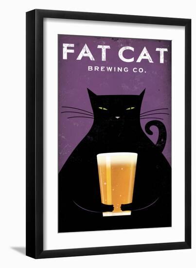 Cat Brewing no Words-Ryan Fowler-Framed Art Print