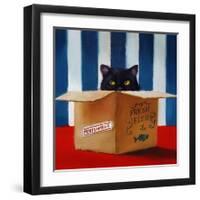Cat Burglar-Lucia Heffernan-Framed Art Print