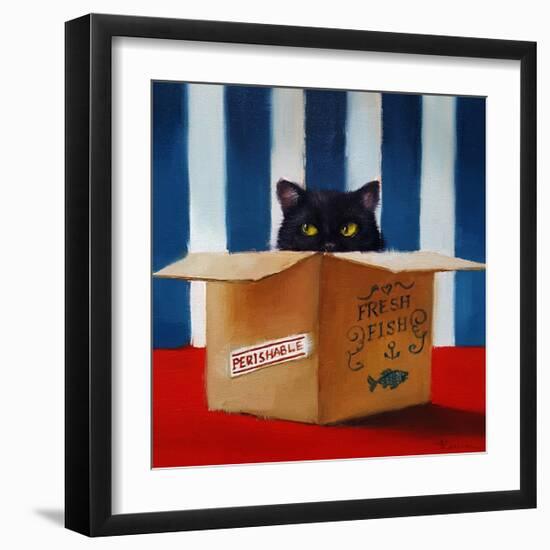 Cat Burglar-Lucia Heffernan-Framed Art Print