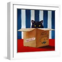 Cat Burglar-Lucia Heffernan-Framed Art Print