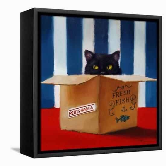 Cat Burglar-Lucia Heffernan-Framed Stretched Canvas