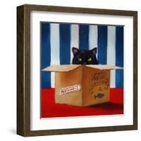 Cat Burglar-Lucia Heffernan-Framed Art Print