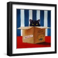 Cat Burglar-Lucia Heffernan-Framed Art Print