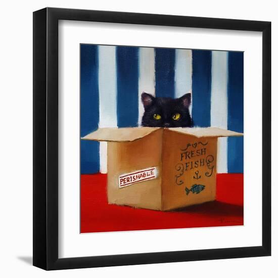 Cat Burglar-Lucia Heffernan-Framed Art Print