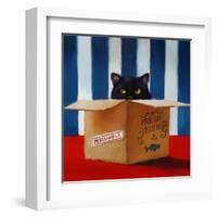 Cat Burglar-Lucia Heffernan-Framed Art Print