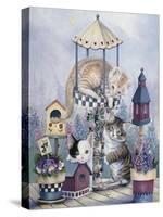 Cat Carousel-Jenny Newland-Stretched Canvas