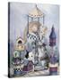 Cat Carousel-Jenny Newland-Stretched Canvas