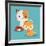 Cat Cartoon Pet Design-Diana Johanna Velasquez-Framed Art Print