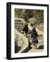 Cat Cat Village Hiking Trail, Sapa, Northern Vietnam, Southeast Asia-Christian Kober-Framed Photographic Print