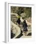 Cat Cat Village Hiking Trail, Sapa, Northern Vietnam, Southeast Asia-Christian Kober-Framed Photographic Print