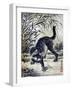 Cat Catching a Flog-Kyosai Kawanabe-Framed Giclee Print