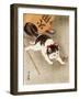 Cat Catching Mouse-Koson Ohara-Framed Giclee Print