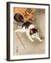 Cat Catching Mouse-Koson Ohara-Framed Giclee Print